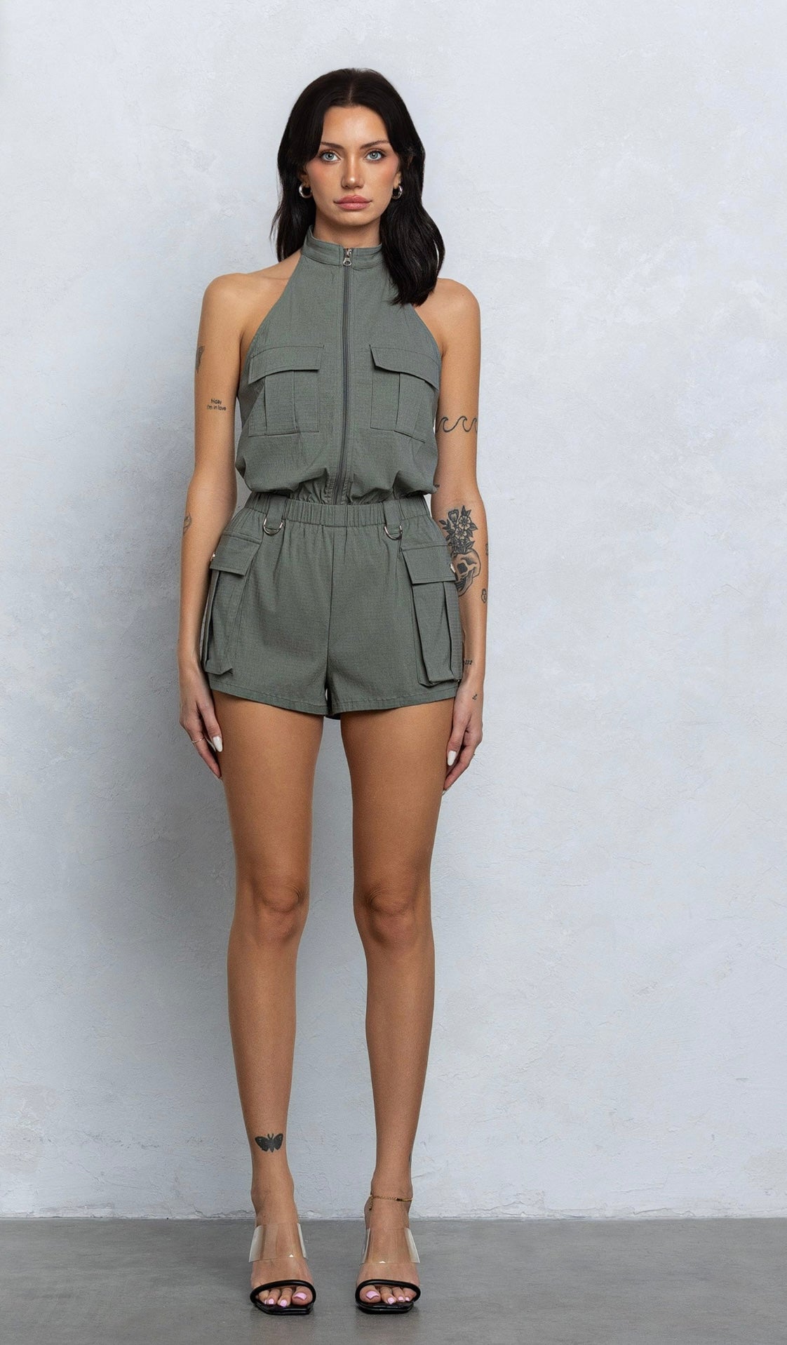 Olivia Olive Romper