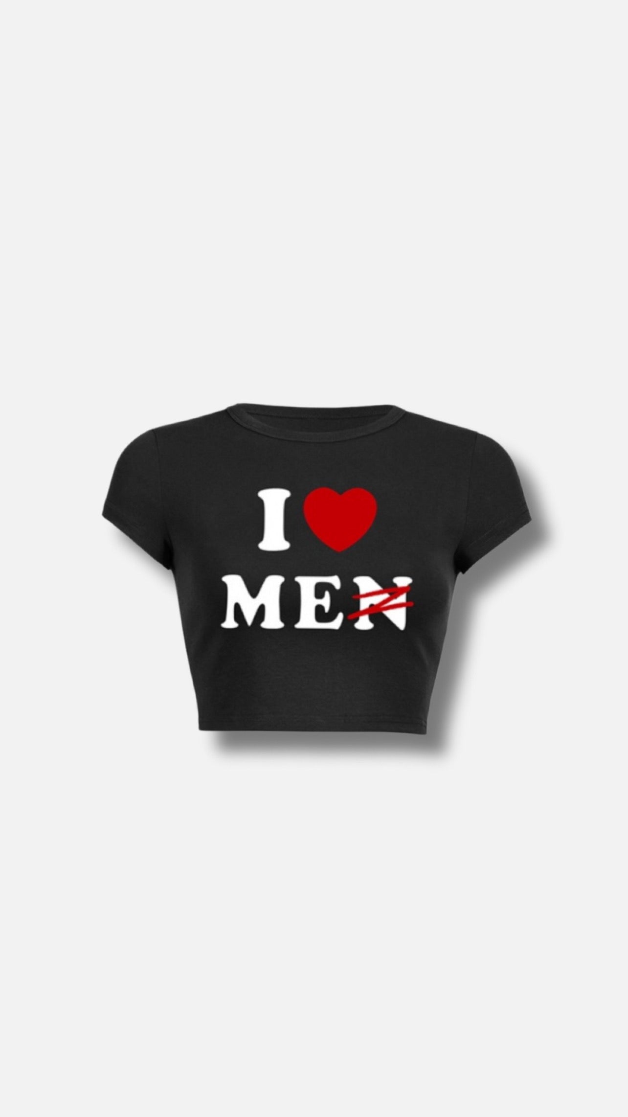 “I Heart Me” Cropped Tee