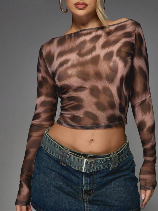 Leopard Allure Top