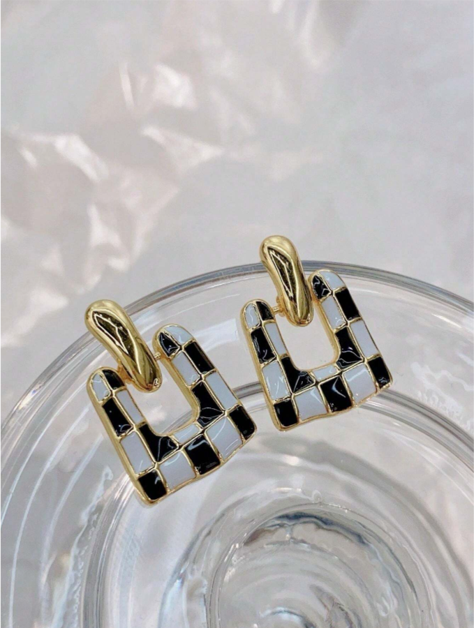 Chess Not Checkers Earrings